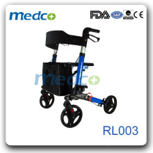 Carro de aluminio del carrito del rollator de la incapacidad del marco RL003